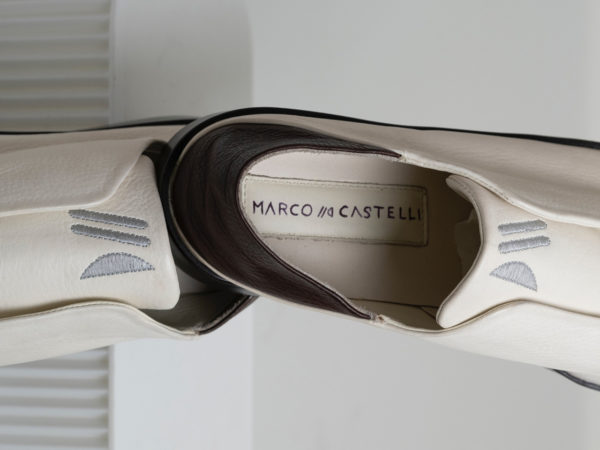 Marco Castelli White Brown Grain Calf Leather