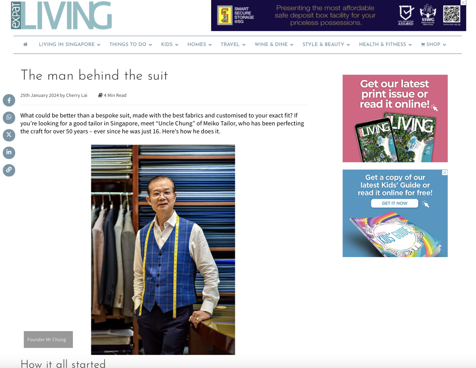 Expatliving mention by Meiko Tailor