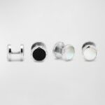 black and white stud set