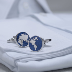 World Map Cufflinks