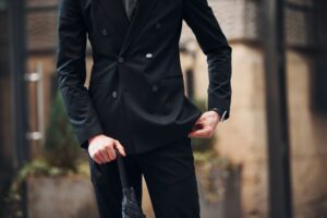 full black formal suit