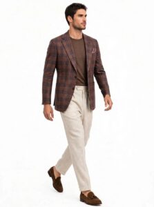 person with choclate shirt