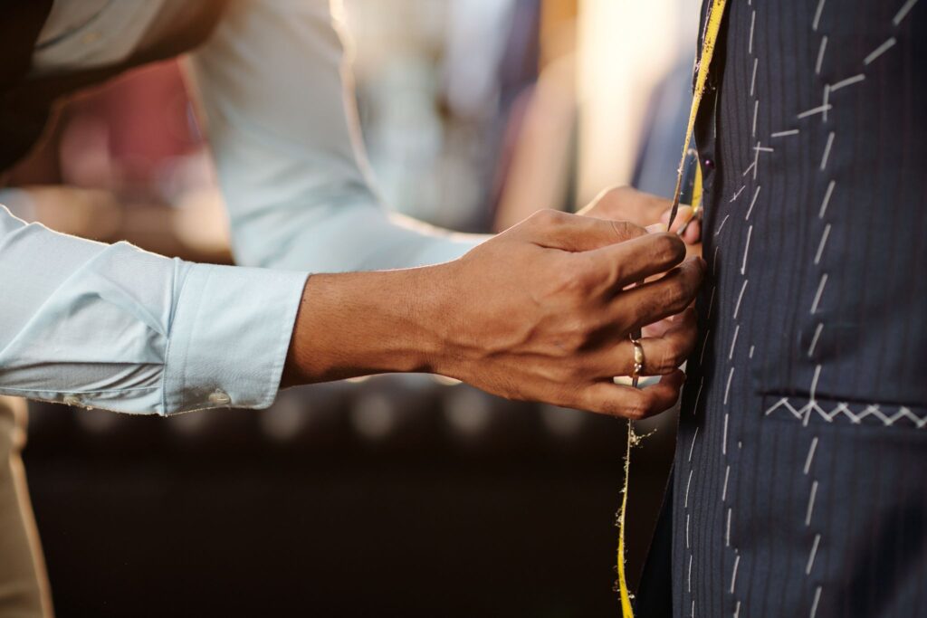 tailor measuring trouser size