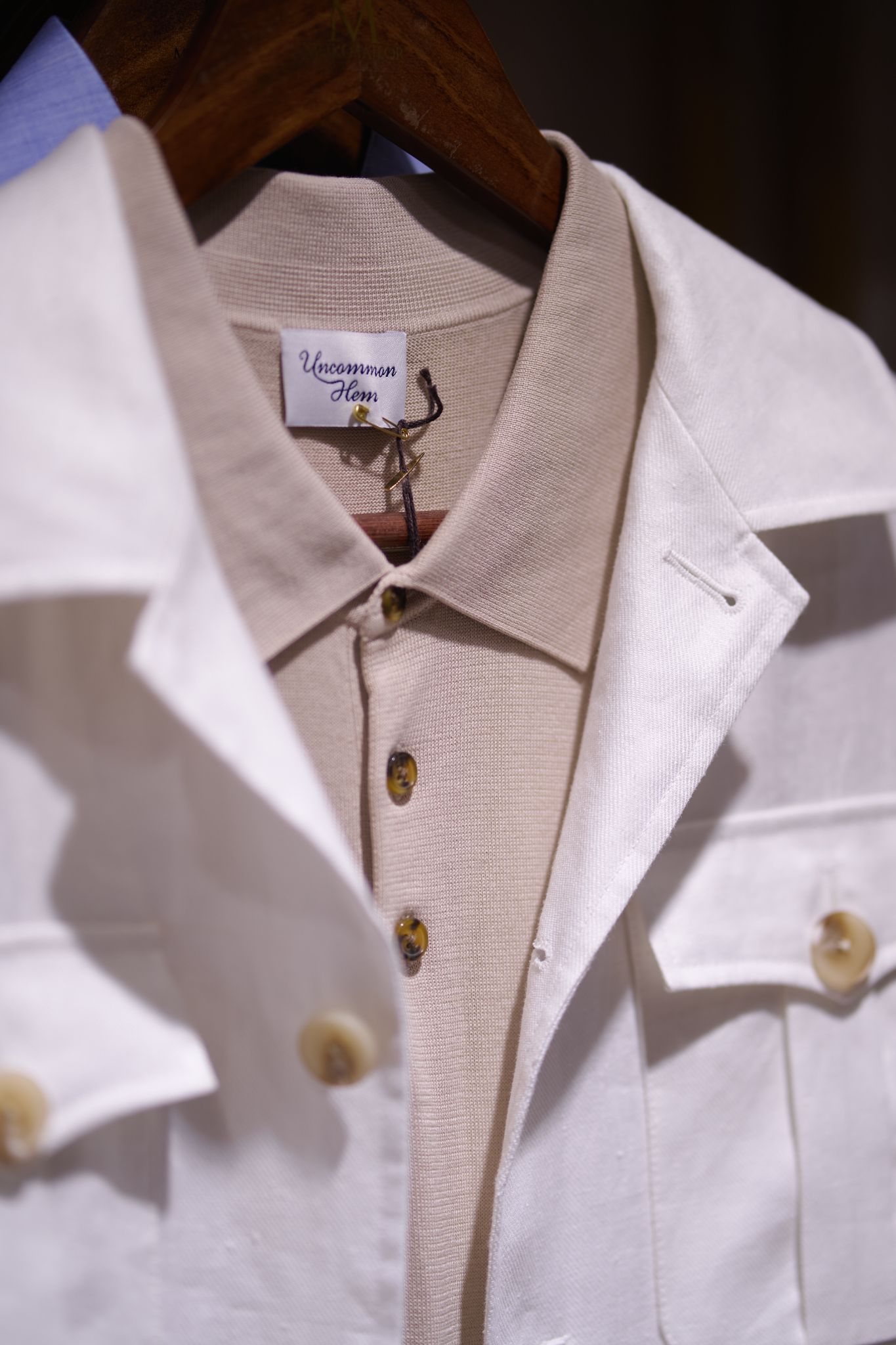 the white coat that hanging